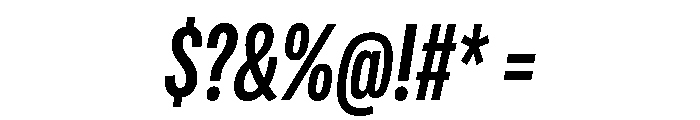 Adapt CompactMediumItalic Font OTHER CHARS