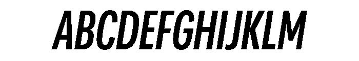 Adapt CompactMediumItalic Font UPPERCASE