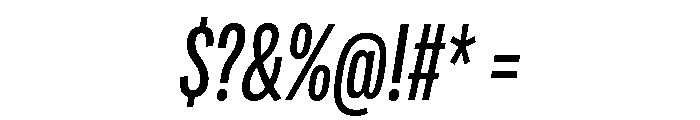 Adapt CompactRegularItalic Font OTHER CHARS