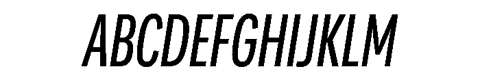 Adapt CompactRegularItalic Font UPPERCASE