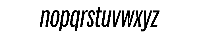 Adapt CompactRegularItalic Font LOWERCASE