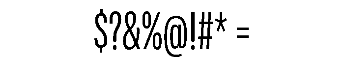 Adapt CompactSemilight Font OTHER CHARS