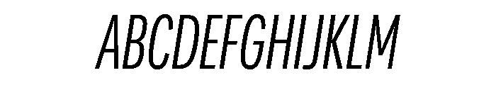 Adapt CompactSemilightItalic Font UPPERCASE