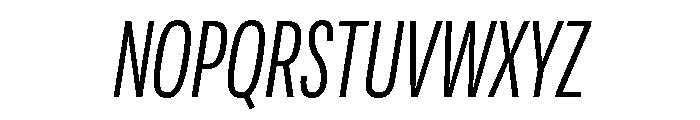 Adapt CompactSemilightItalic Font UPPERCASE