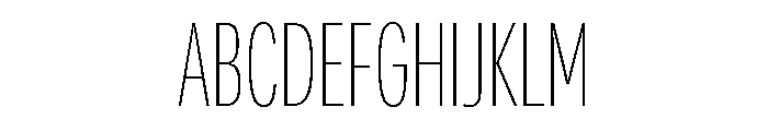 Adapt CompactThin Font UPPERCASE