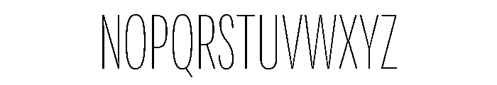 Adapt CompactThin Font UPPERCASE