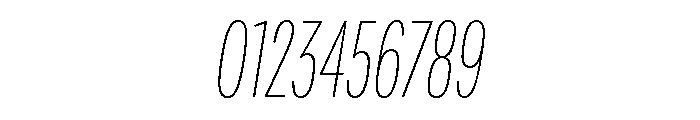 Adapt CompactThinItalic Font OTHER CHARS