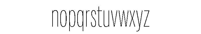 Adapt CompactThin Font LOWERCASE
