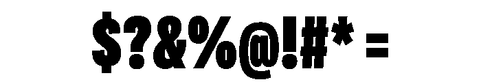 Adapt CompressedBlack Font OTHER CHARS
