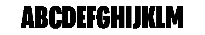 Adapt CompressedBlack Font UPPERCASE