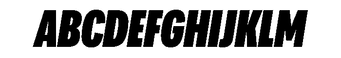 Adapt CompressedBlackItalic Font UPPERCASE