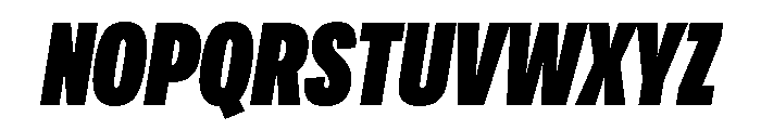 Adapt CompressedBlackItalic Font UPPERCASE