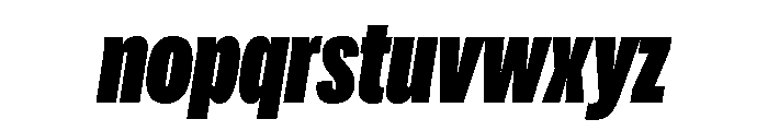 Adapt CompressedBlackItalic Font LOWERCASE