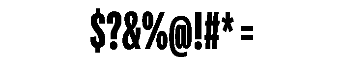 Adapt CompressedBold Font OTHER CHARS