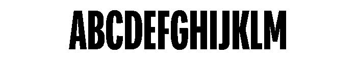 Adapt CompressedBold Font UPPERCASE