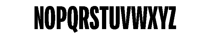 Adapt CompressedBold Font UPPERCASE
