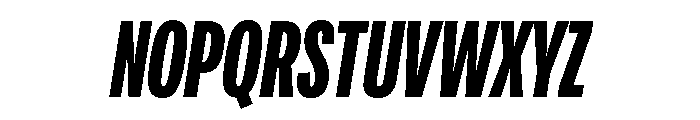 Adapt CompressedBoldItalic Font UPPERCASE