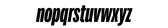 Adapt CompressedBoldItalic Font LOWERCASE