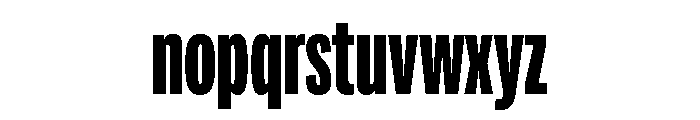 Adapt CompressedBold Font LOWERCASE