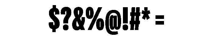 Adapt CompressedExtrabold Font OTHER CHARS