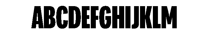 Adapt CompressedExtrabold Font UPPERCASE