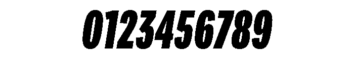 Adapt CompressedExtraboldItalic Font OTHER CHARS