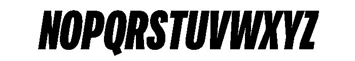 Adapt CompressedExtraboldItalic Font UPPERCASE