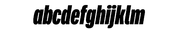 Adapt CompressedExtraboldItalic FONT