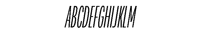Adapt CompressedLightItalic Font UPPERCASE