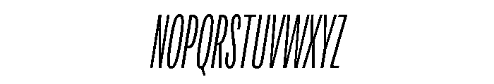 Adapt CompressedLightItalic Font UPPERCASE