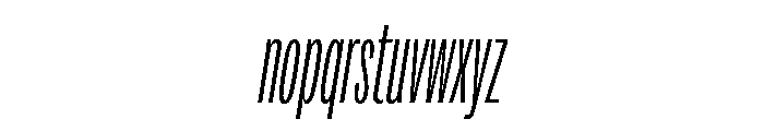 Adapt CompressedLightItalic Font LOWERCASE