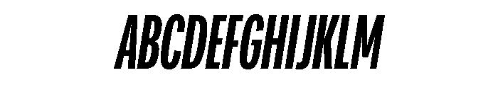 Adapt CompressedMediumItalic Font UPPERCASE