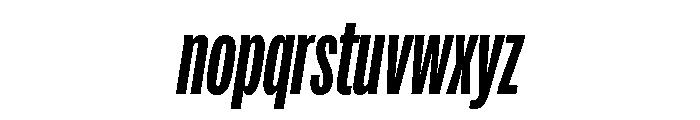 Adapt CompressedMediumItalic Font LOWERCASE