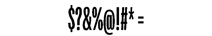 Adapt CompressedRegular Font OTHER CHARS