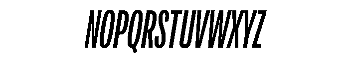 Adapt CompressedRegularItalic Font UPPERCASE