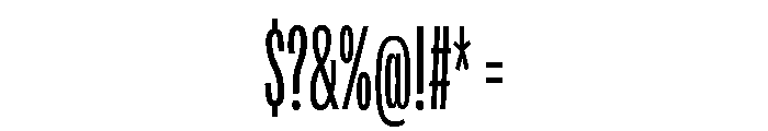 Adapt CompressedSemilight Font OTHER CHARS