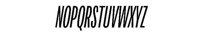 Adapt CompressedSemilightItalic Font UPPERCASE