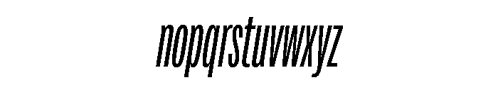 Adapt CompressedSemilightItalic Font LOWERCASE