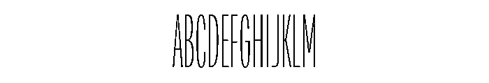 Adapt CompressedThin Font UPPERCASE