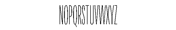 Adapt CompressedThin Font UPPERCASE