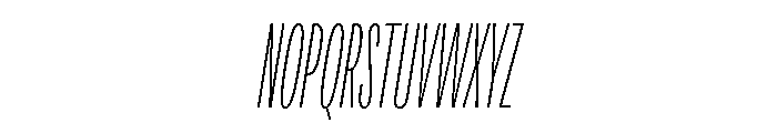 Adapt CompressedThinItalic Font UPPERCASE