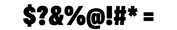 Adapt CondensedBlack Font OTHER CHARS