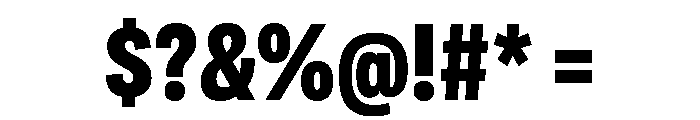 Adapt CondensedExtrabold Font OTHER CHARS