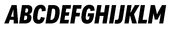 Adapt CondensedExtraboldItalic Font UPPERCASE