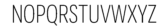 Adapt CondensedLight Font UPPERCASE