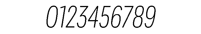 Adapt CondensedLightItalic Font OTHER CHARS