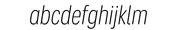 Adapt CondensedLightItalic FONT