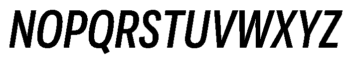 Adapt CondensedMediumItalic Font UPPERCASE