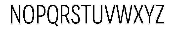 Adapt CondensedSemilight Font UPPERCASE