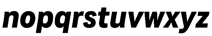 Adapt ExtraboldItalic Font LOWERCASE